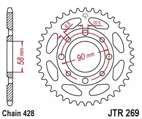 Звезда ведомая JTR269 41