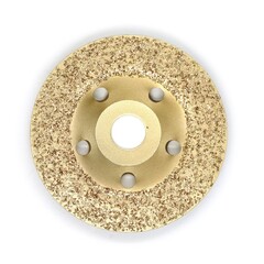 74-0-533 Круг шлиф. чашечный по дереву карбид вольфрама, прямой, 24 зерно FEPA, 125х22,2мм (РемоКолор)