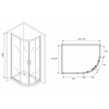 Abber Schwarzer Diamant AG01118B Душевой уголок, 110x80x195, цвет: чёрный