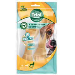 Triol кость жевательная DENTAL узловая 15см (уп.2шт.)