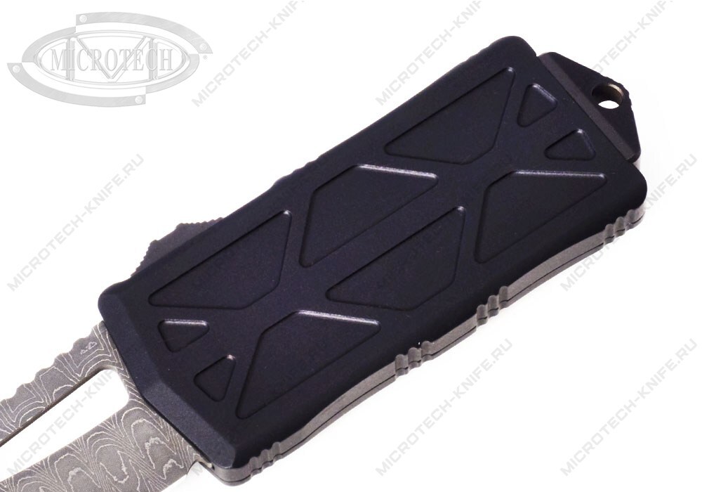 Нож Microtech Exocet 001 Tanto Damascus 158-16S Ringed HW - фотография 