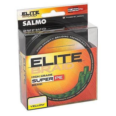 Плетеный шнур SALMO Elite braid 125m – 0,33, желтый цвет
