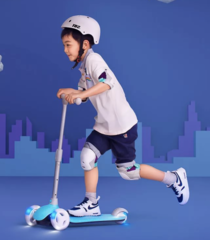 Детский кикборд Rice Rabbit Scooter Blue (Голубой)