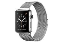 Apple Watch Series 2, 42 мм, корпус из нержавеющей стали, миланский сетчатый браслет