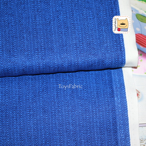 Ткань для пэчворка 20807 (синий рубчик) 45х55см