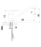 Смеситель для кухни с поворотным изливом  LEMARK PRAMEN LM3304C