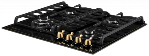Газовая варочная панель черная Kuppersberg FQ 602 B