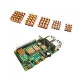RA603 Набор радиаторов ACD 5 in 1 Pure Copper HeatSink (15x10x4мм, 14x14x4мм, 13x11x4мм, 9x9x4мм и 7x7x4мм) for Raspberry 4B комплект из 5 шт