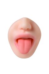 Телесный двусторонний мастурбатор Fruity Tongue - ротик и вагина - 