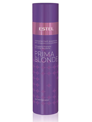 Серебристый шампунь для холодных оттенков блонд PRIMA BLONDE Estel Professional, 200 мл