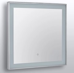 Косметическое зеркало 600 ммx600 ммx30 с подсветкой, сенсорный датчик Bemeta  128101829 фото