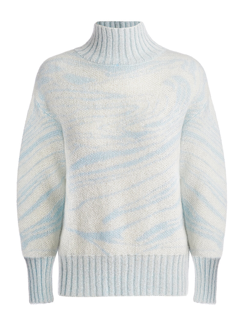 Женский свитер молочного цвета из мохера - фото 1