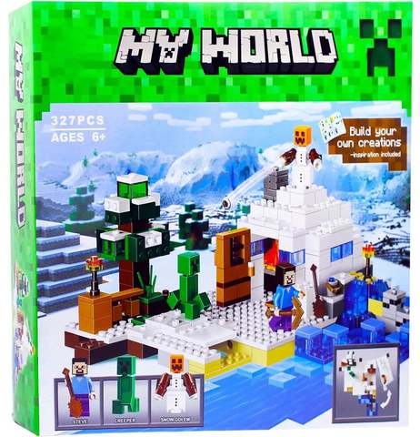 Конструктор My World 10391 Снежное укрытие, 327 дет.