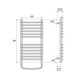 Полотенцесушитель электрический Point PN05148SE П12 400x800 левый/правый, хром