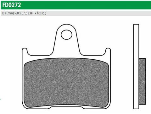 FD0272TS Тормозные колодки дисковые мото ROAD TOURING SINTERED (FDB2111ST)   NEWFREN