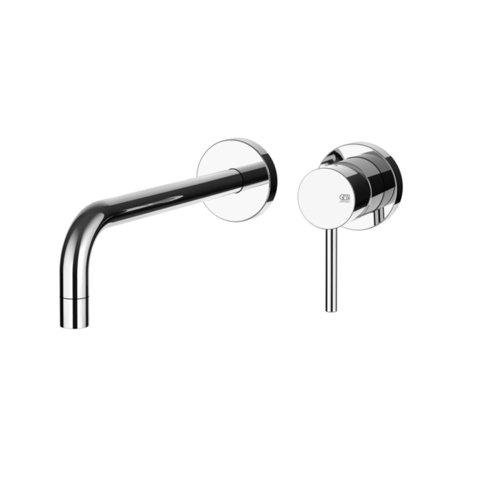 Gessi 44825#031 Gessi Emporio Via tortona Bнешняя часть для настенного смесителя с длинным изливом, без донного клапана, цвет: Chrome