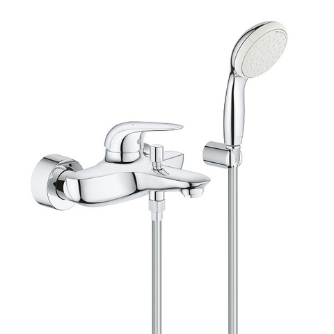 Смеситель для ванны с душевым набором Grohe Eurostyle 2372930A