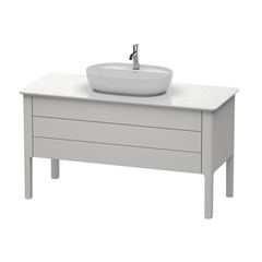 Duravit Luv База напольная, 743x1388x570,1  2 выдв.ящика, цвет скандинавско белый шелковисто-матовый LU956603939 фото