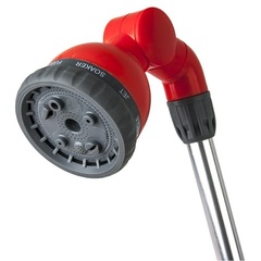 Пистолет поливочный QUATTRO ELEMENTI на длинной ручке, 9-ти режимный, мягкий пластик (241-345)