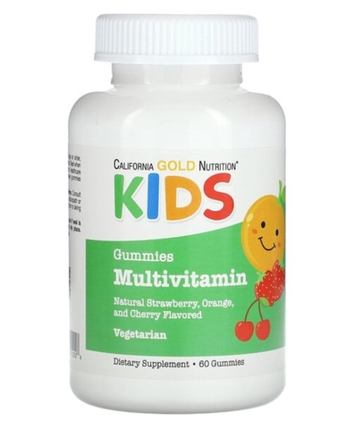 California Gold Nutrition, Поливитамины для детей  с ягодным и фруктовым вкусами, 60 жевательных таблеток