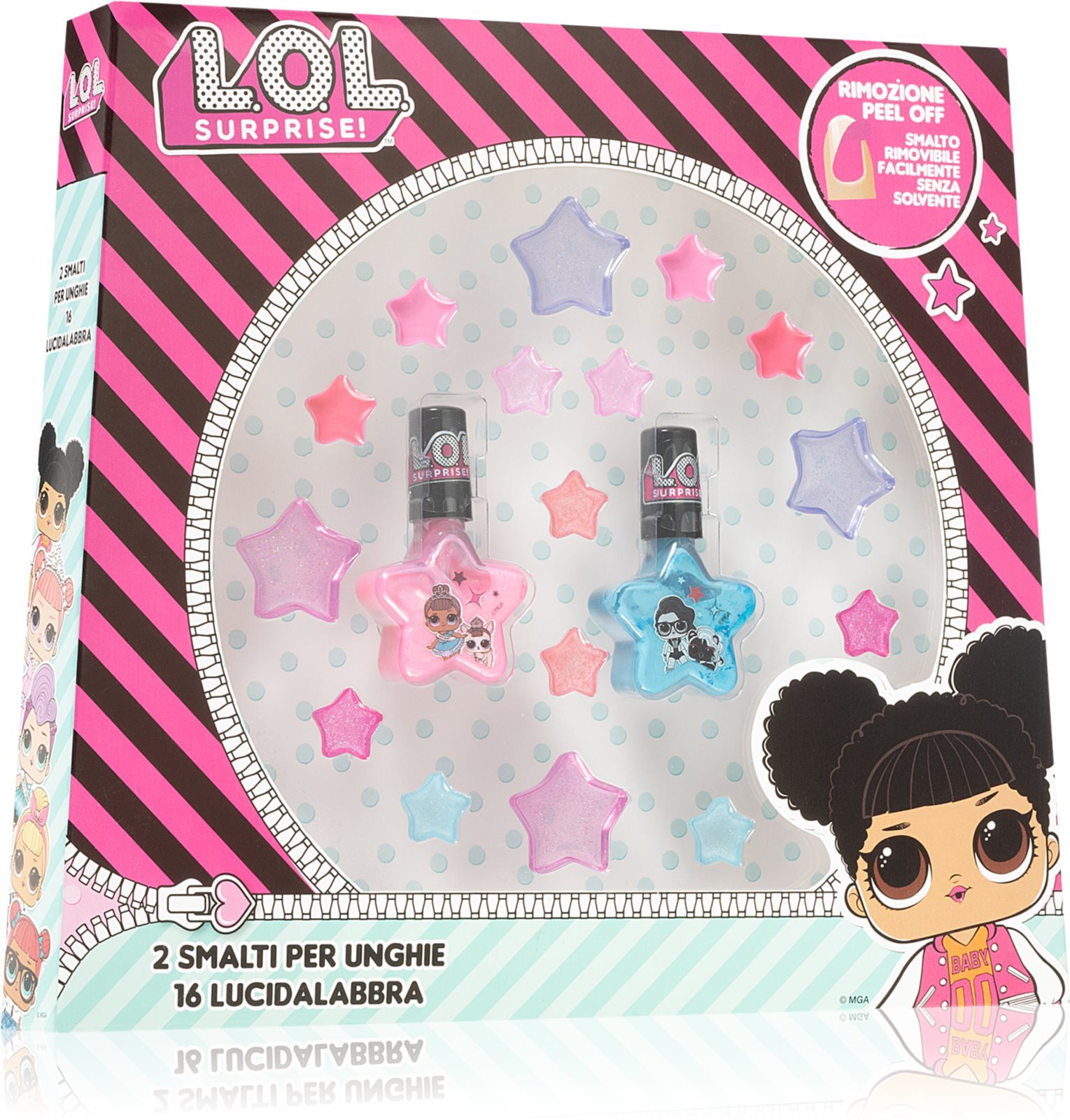 L.O.L. Surprise лак для ногтей 2 шт. + блеск для губ 16 шт. Gift Set Tots  купить в Москве | Доставка по России.