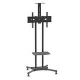Стойка на колесах Arm media PT-STAND-12 черная для TV/LFD 32"-70", полка, max VESA 600x400, высота 1110-1500 мм, нагрузка до 50 кг