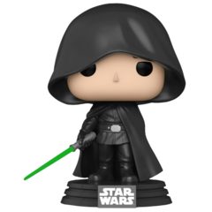 Фигурка Funko POP! Bobble Star Wars Mandalorian Luke Skywalker Hooded (светится в темноте) (Exc)