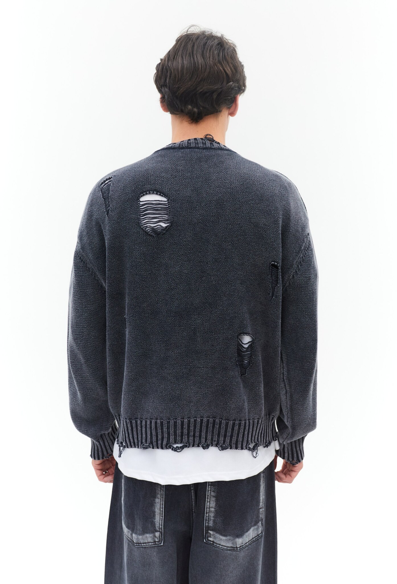 Джемпер мужской FORCE перфорация (графит)