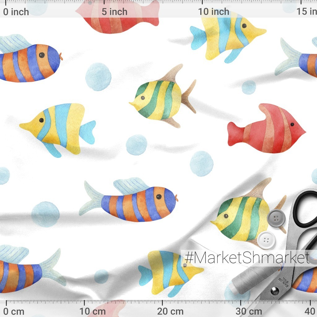 Разноцветные рыбки