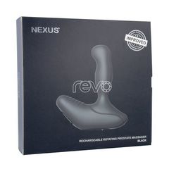 Черный вибромассажер простаты с вращающейся головкой Nexus Revo 2 - 