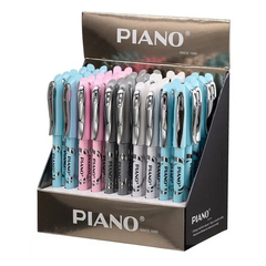
          Ручка шариковая, масляная, Piano, синие чернила, цветной корпус ассорти, 50 шт