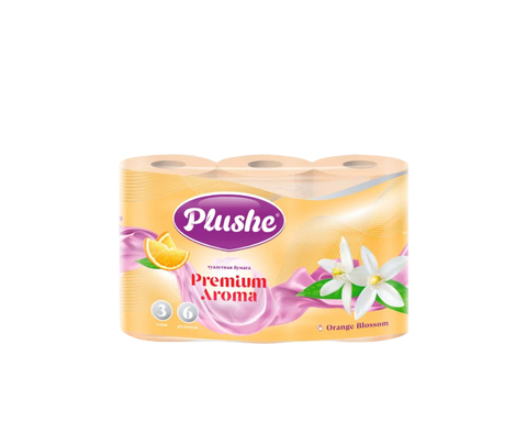 Туалетная бумага Plushe Делюкс Aroma Premium Orange Blosson 3сл 6рул