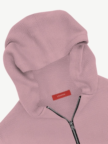 Толстовка на замке из мягкой шерсти