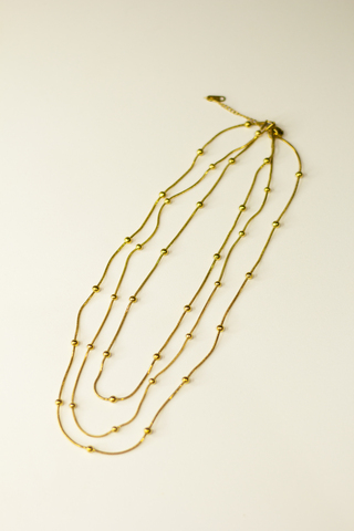 Ожерелье с позолотой