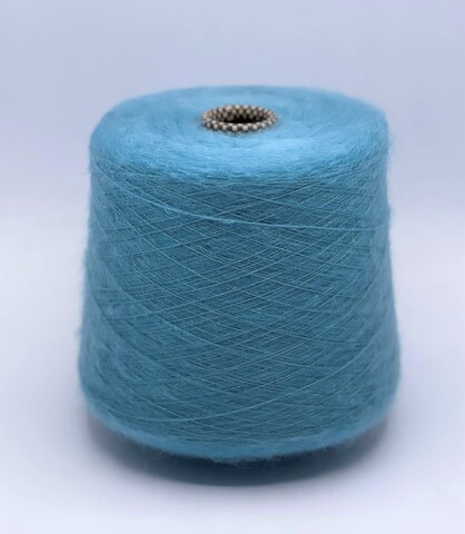 FILCOM (пр.Италия), art.Aurora, 850м/100 гр. 70% Суперкидмохер 30%Шелк , цвет- Голубая лазурь арт-18578