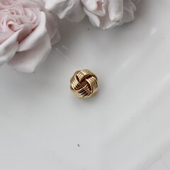 Бусина спейсер, 13.6*8,3 мм, позолота,П229