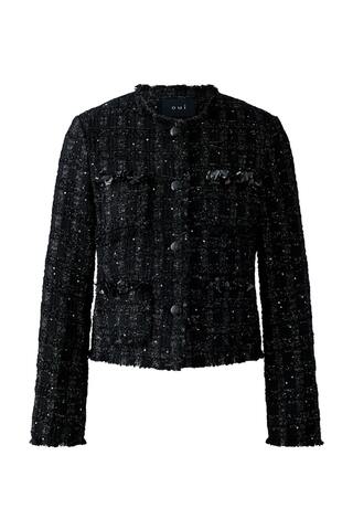 Oui Жакет -букле с лёгким блеском