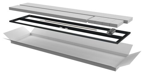 ITK Дверь перфор. двустворч. для шкафа LINEA N 42U 600мм чер