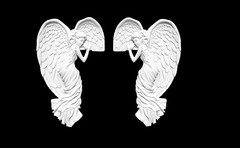 Силиконовый молд № 2939 Ангелы 2 в 1