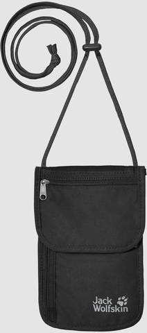 Картинка кошелек нашейный Jack Wolfskin Organizer black - 1