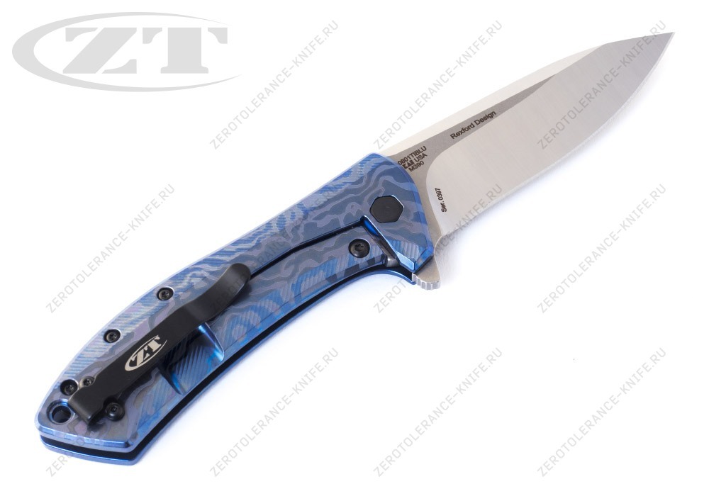 Нож Zero Tolerance 0801TIBLU Rexford - фотография 