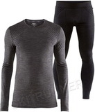 Комплект термобелья Craft Fuseknit Comfort Grey-Black мужской