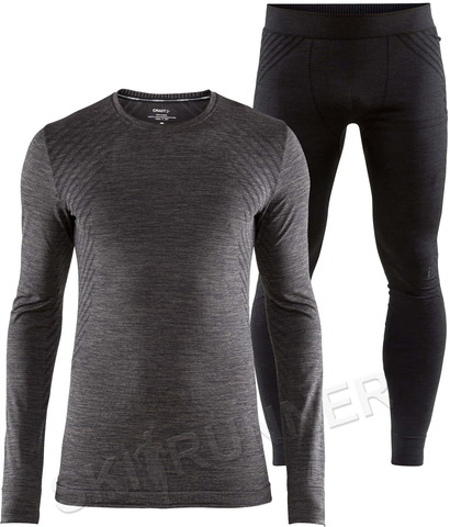Комплект термобелья Craft Fuseknit Comfort Grey-Black мужской