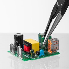 KRAFTOOL Kraft Mini, 140 мм, прецизионные тонкогубцы (220017-3-14)