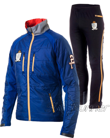 Лыжный костюм мужской Stoneham Warm Up Jacket blue разминочный