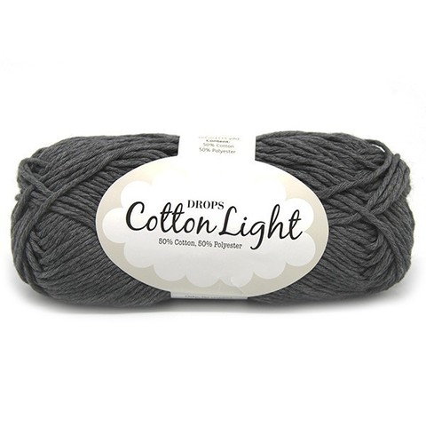 Пряжа Drops Cotton Light 30 темно-серый