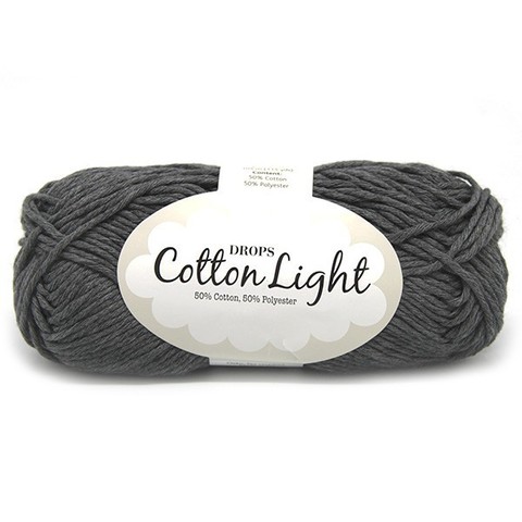 Пряжа Drops Cotton Light 30 темно-серый