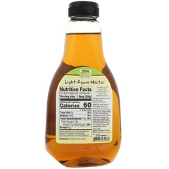 Now Foods, Real Food, нектар органической голубой агавы, легкий, 660 г (23,28 унции)
