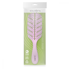 Расческа для волос массажная SOLOMEYA Scalp Massage Bio Hair Brush Light Pink