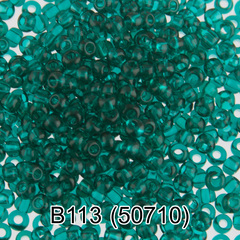 Бисер Чехия "GAMMA" круглый 2 10/0 2.3 мм B113 изумрудный ( 50710 )